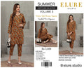"ELURE"Digital Printed Lawn All Over 2pc